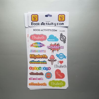 Personalized Stickers With The First Name Elisabeth: Add A Unique Touch To Your Daily Life