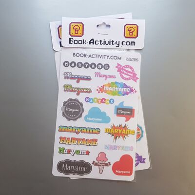 Personalized Stickers With The First Name Maryame: Add A Unique Touch To Your Daily Life