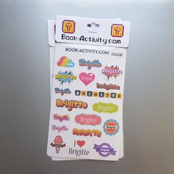 Stickers À Personnaliser Avec Le Prénom Brigitte : Ajoutez Une Touche Unique À Votre Quotidien