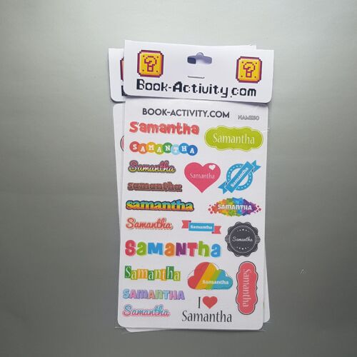 Stickers À Personnaliser Avec Le Prénom Samantha : Ajoutez Une Touche Unique À Votre Quotidien