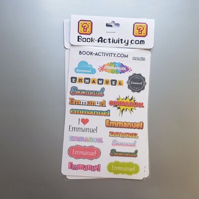 Stickers To Personalize With The First Name Emmanuel: Add A Unique Touch To Your Daily Life