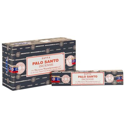 Lot de 12 paquets de bâtons d'encens Palo Santo par Satya