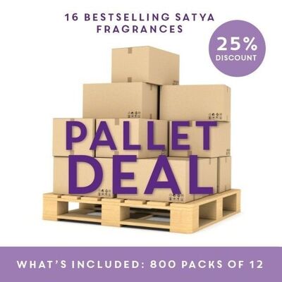 Offerta pallet di incenso Satya misto