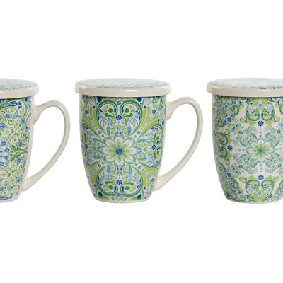 PORCELAIN INFUSION MUG 12X9X11 380ML 3 ASSORTMENTS. PC202615