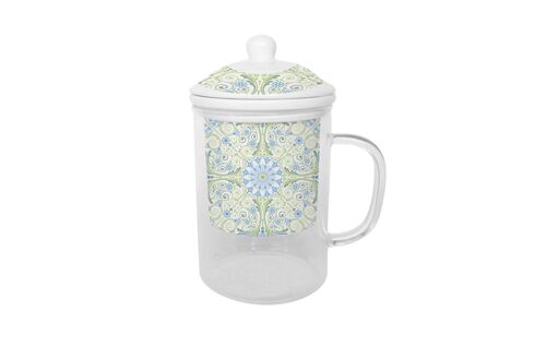 MUG INFUSIONES CRISTAL 12X8X15 300ML, 3 SURT. PC202616