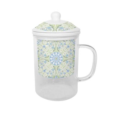 MUG INFUSIONES CRISTAL 12X8X15 300ML, 3 SURT. PC202616