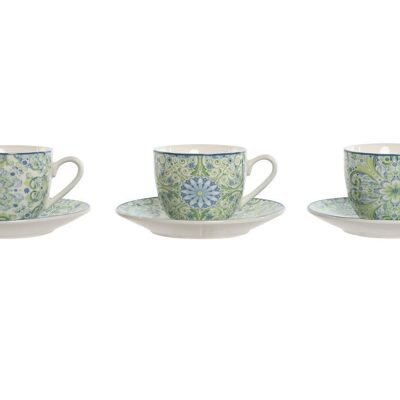 PORCELAIN MUG SET PLATE 8,5X6X5 90ML 3 ASSORTMENTS. PC202619