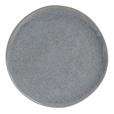 GLAZED STONEWARE PLATE 20X20X2 SKY BLUE PC202627