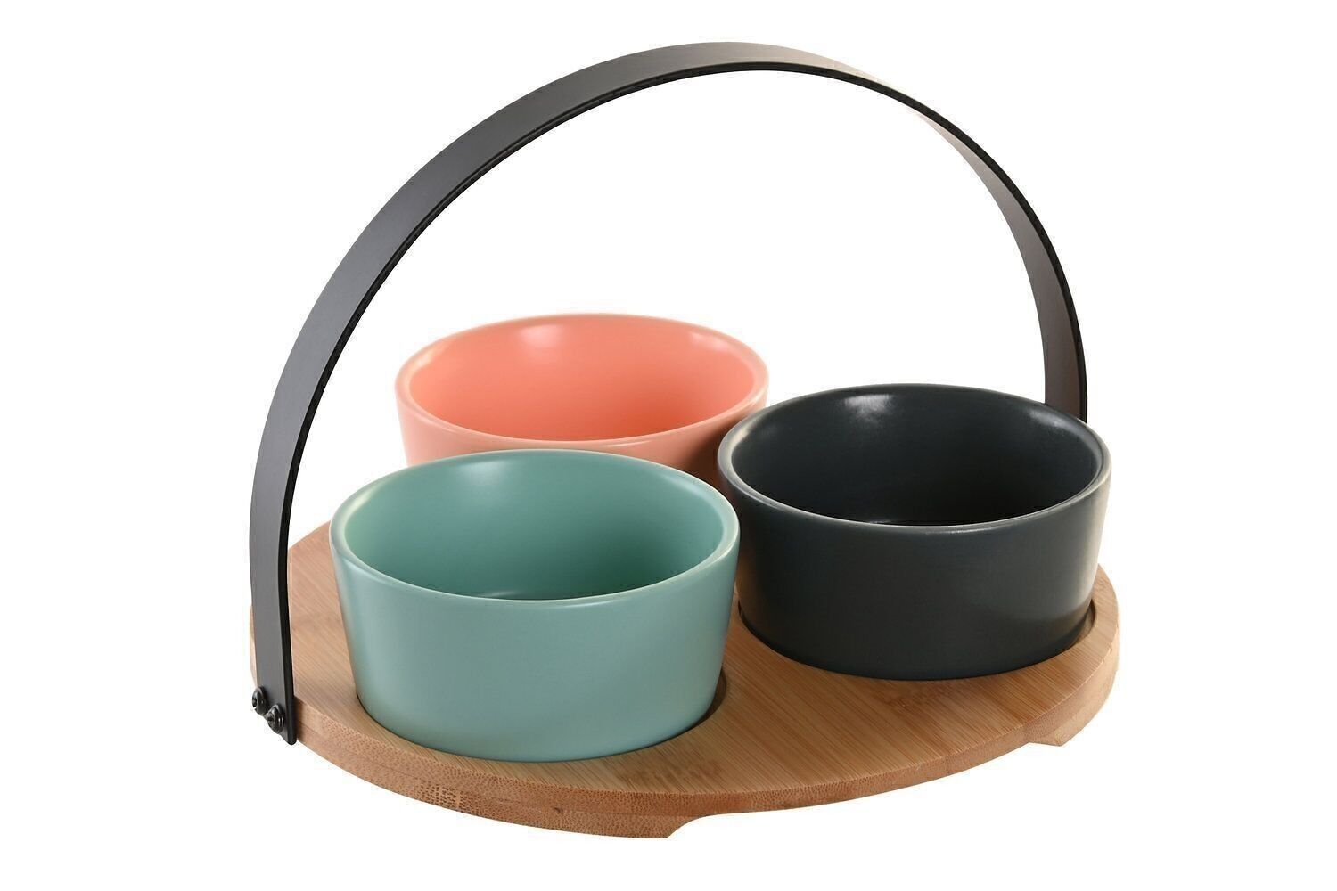 APPETIZER SET 4 BAMBOO PORCELAIN 20X20X14 PC202751