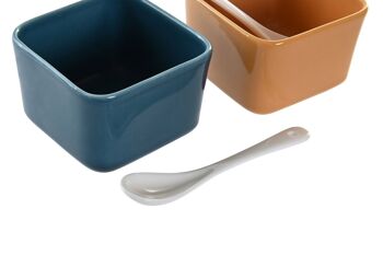 SET 6 ENTRÉES BAMBOU PORCELAINE 31X21X6 MULTICOLORE PC202754 4