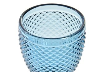 VERRE SET 6 VERRE 8X8X15,5 240ML, GRAVURE VERTE PC207942 2