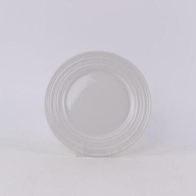 PLATO SET 4 PORCELANA 19X19X2 BLANCO PC208144