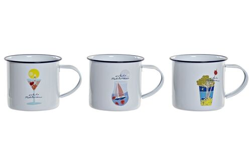 MUG METAL 10X9 500ML. 3 SURT. RC173676