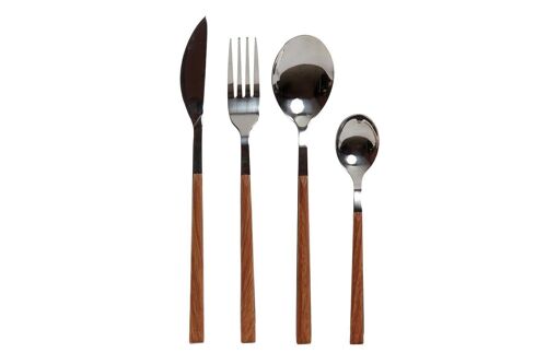 CUBERTERIA SET 16 INOX ABS 2X22 PLATEADO SM157038