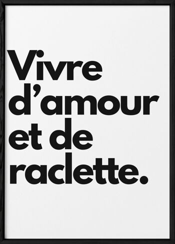 Affiche Vivre d'amour et de raclette 3
