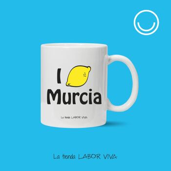 Mug touristique "J'aime Murcie", souvenir Région de Murcie 2