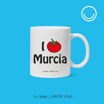 Mug touristique "J'aime Murcie", souvenir Région de Murcie 3