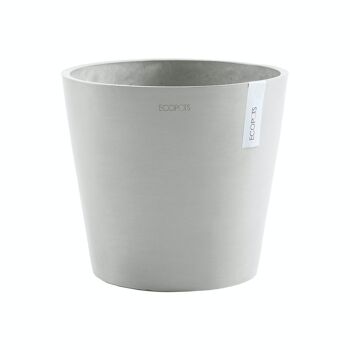 Pot Conique Blanc Ø30 | Amsterdam ECOPOTS (Réserve d'eau incluse) 2