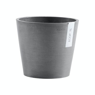 Pot Conique Gris Ø20 | Amsterdam ECOPOTS (Réserve d'eau incluse)