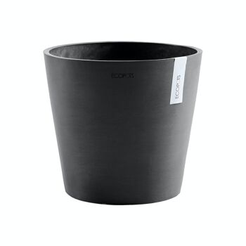 Pot Conique Anthracite Ø30 | Amsterdam ECOPOTS (Réserve d'eau incluse) 2