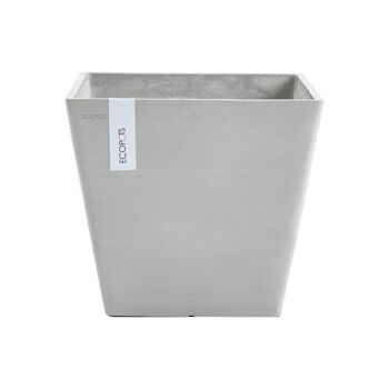 Pot Cube Blanc L30 | Rotterdam ECOPOTS 4