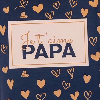 JE T'AIME PAPA - Mini tablette de chocolat noir 2