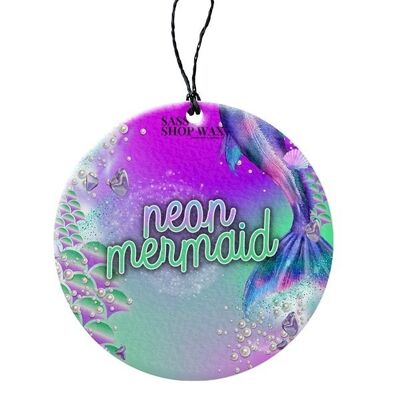 Neon Mermaid - Car Freshener