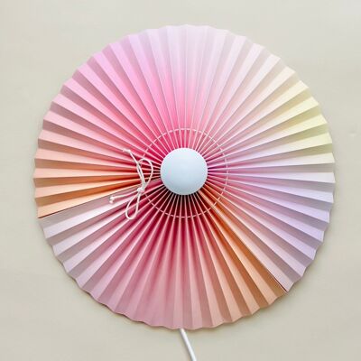 Große Wandlampe - Rosa Farbverlauf