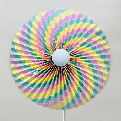 Large wall lamp - Multi color stripes