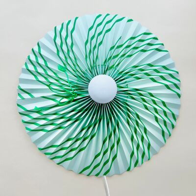 Große Wandlampe - Grüne Streifen