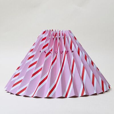 Lamp shade - Pink/red stripes