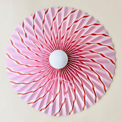 Ceiling lamp - Pink/red stripes
