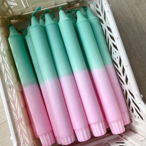 Pink/mint - candle