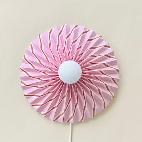 Wall lamp - Pink/red stripes