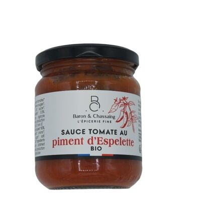Salsa de tomate ecológico con pimiento de Espelette