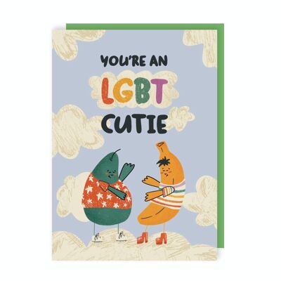 Paquete de 6 tarjetas LGBTQ Cutie