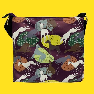 Retro Greyhound Dog Bag Collection - Crossbody