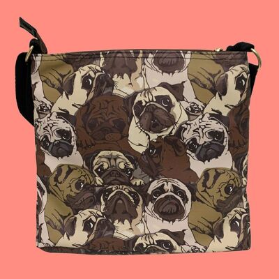 Pug Dog Camo Bag Collection - Crossbody