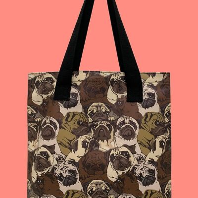 Colección de bolsos Pug Dog Camo - Shopper