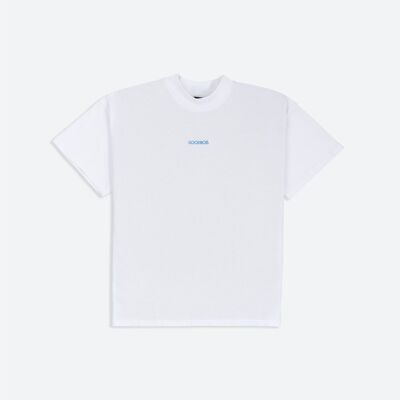 NIGHTLINER T-SHIRT COL MONTANT OVERSIZE BLANC