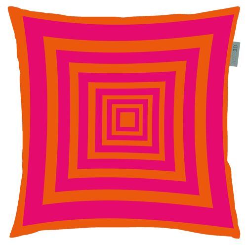 Cushion cover LOZZO MAGENTA ORANGE  | 50x50 | soft velvet