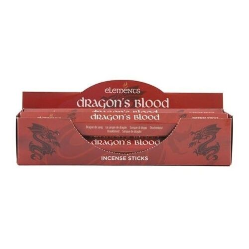 Set of 6 Packets of Elements Dragon's Blood Incense Sticks