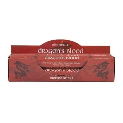 Set di 6 pacchetti di bastoncini di incenso Elements Dragon's Blood