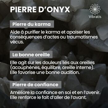 Pendule Divinatoire de Radiesthésie en Onyx Noire | Pendule en Pierre d'Onyx Noir - Pierre du Karma & de la Confiance 3