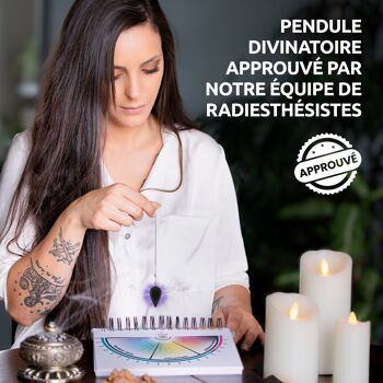 Pendule Divinatoire de Radiesthésie en Onyx Noire | Pendule en Pierre d'Onyx Noir - Pierre du Karma & de la Confiance 7