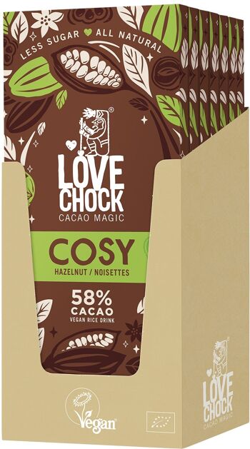 Chocolate Vegan Lovechock COZY Hazelnuts 70 g organic 3