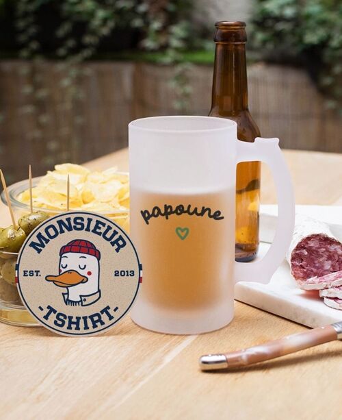 Chope de bière Papoune