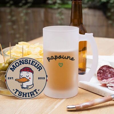 Chope de bière Papoune