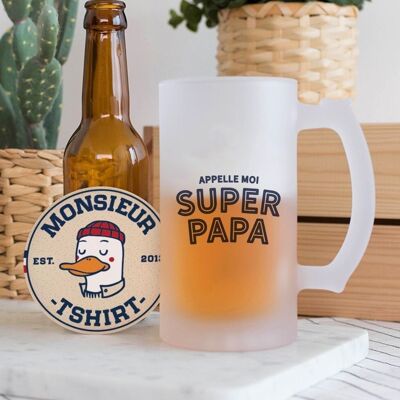 Beer Mug Call Me Super Daddy