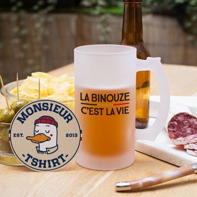 Boccale di birra La binouze c'est la vie